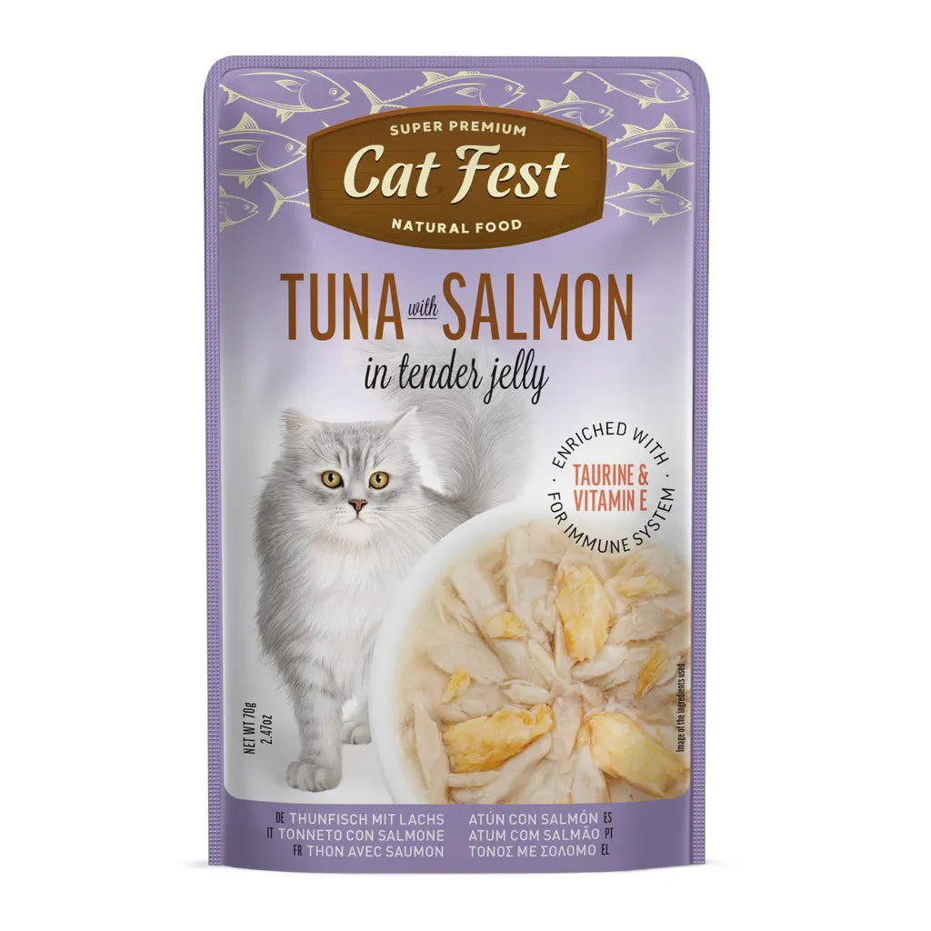 CAT FEST TUNA  IN TENDER JELLY FOR CATS 70G CAT FEST