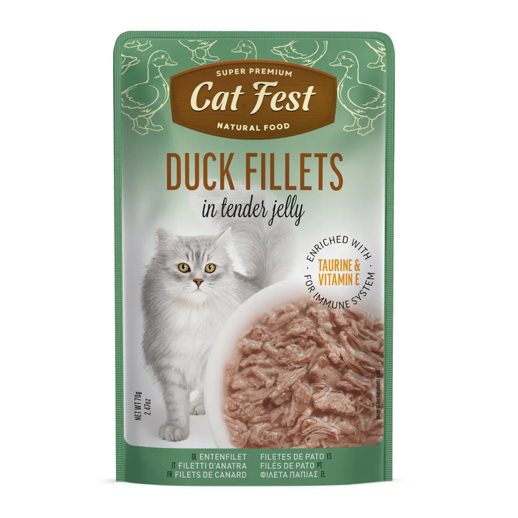 CAT FEST DUCK IN TENDER JELLY FOR CATS 70G CAT FEST