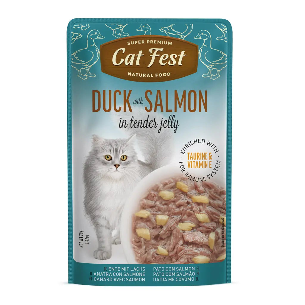 CAT FEST DUCK IN TENDER JELLY FOR CATS 70G CAT FEST
