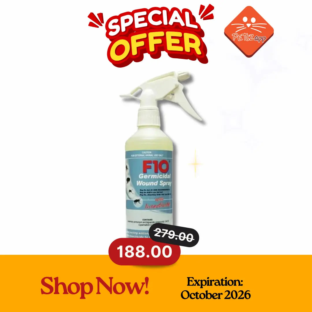F10 GERMICIDAL WOUND SPRAY WITH INSECTICIDE 500ml F10