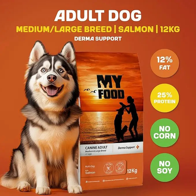 MYFOOD ADULT MEDIUM & LARGE BREED DOG DRY FOOD MYFOOD