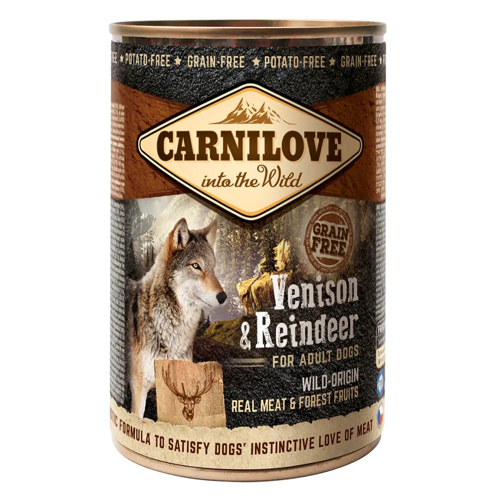 Carnilove Venison & Reindeer for Adult Dogs (Wet Food Cans) 400g Petszapp