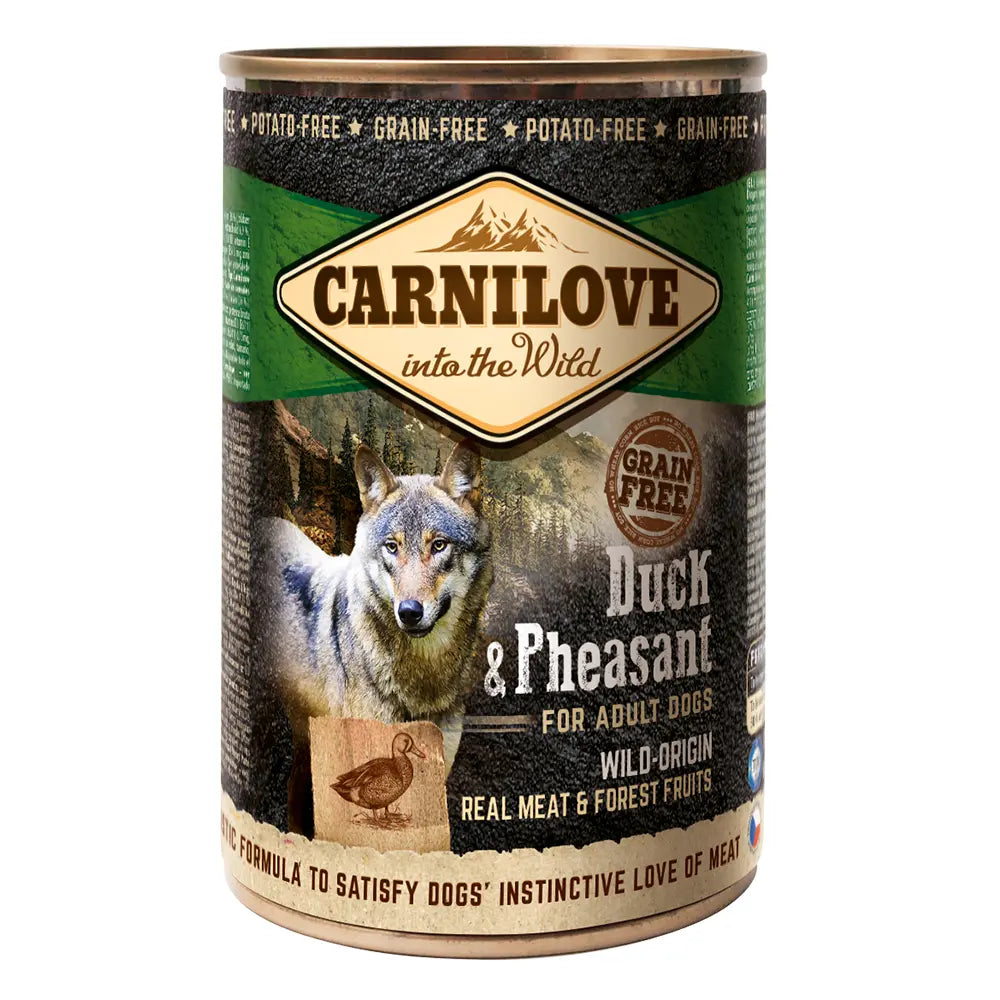 Carnilove Duck & Pheasant for Adult Dogs (Wet Food Cans) 400g Petszapp