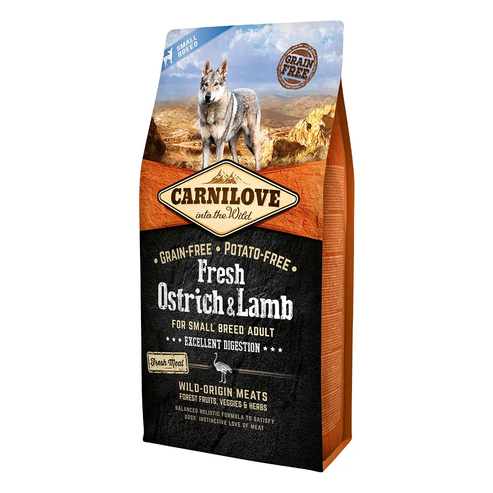 CARNILOVE FRESH OSTRICH & LAMB FOR SMALL BREED ADULT DOGS Carnilove