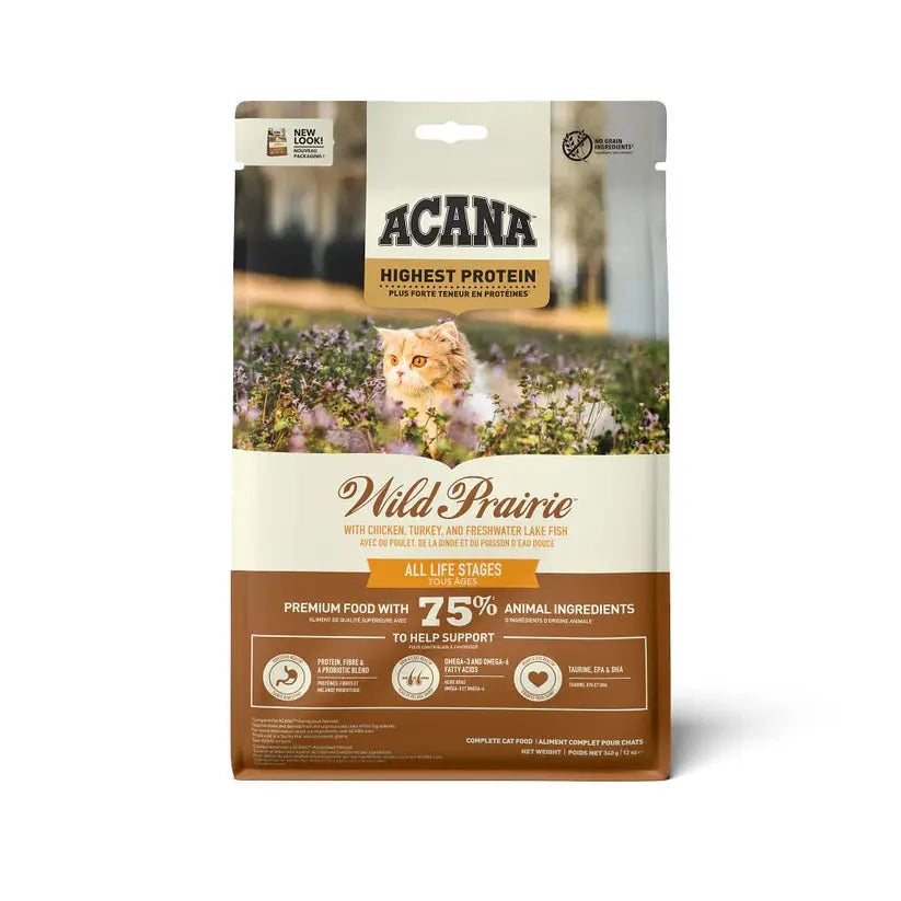 ACANA HIGHEST PROTEIN WILD PRAIRIE RECIPE DRY CAT FOOD ACANA