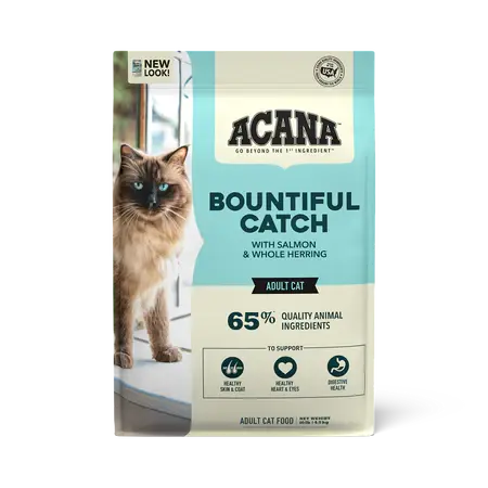 ACANA BOUNTIFUL CATCH SALMON WITH WHOLE HERRING ADULT DRY CAT FOOD ACANA