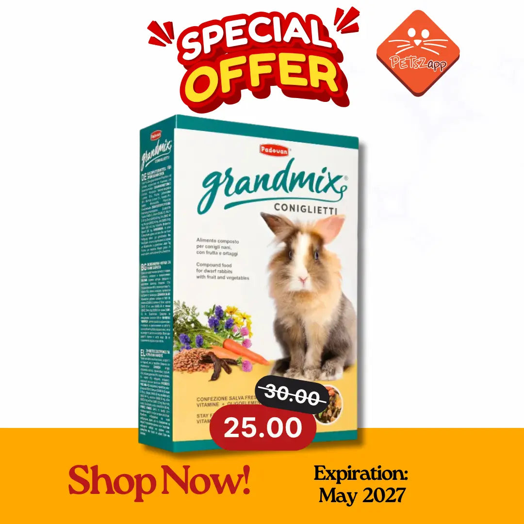 Padovan Grandmix Coniglieti(Bunnies) For Rabbit 850g PADOVAN
