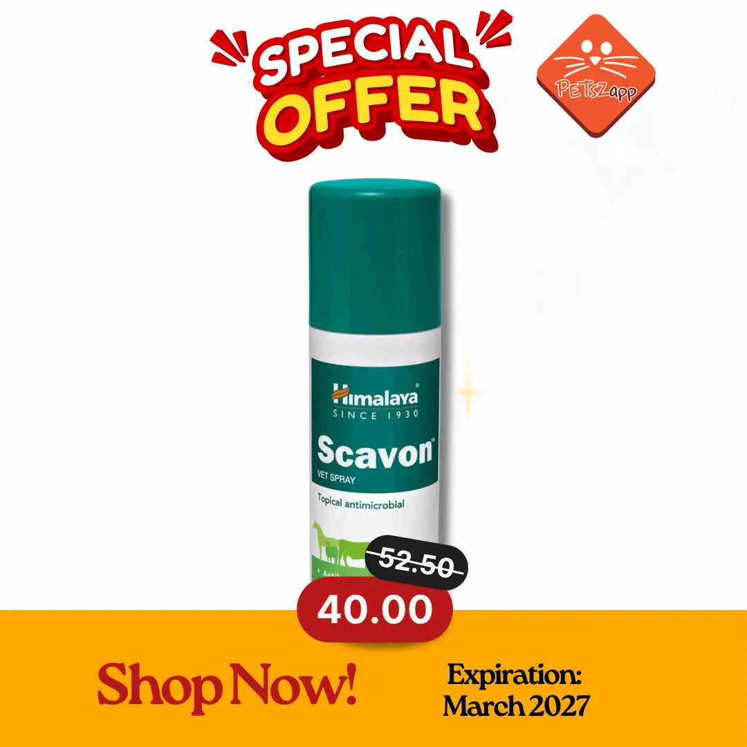 Himalaya Scavon Vet Spray Topical Wound Care 120ML Himalaya