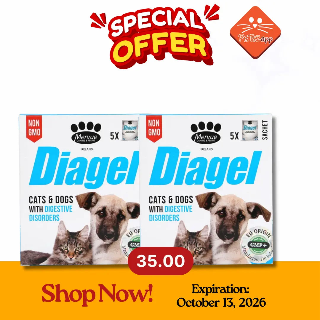 DIAGEL FOR DOGS AND CATS 5X10G  | Pack of 2 Mervue Laboratories