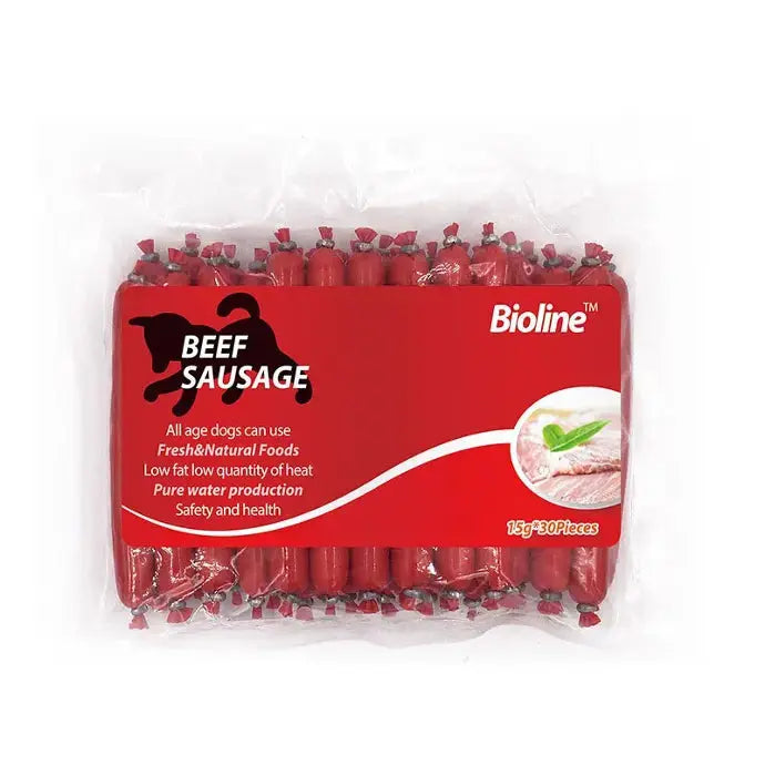 Bioline Sausage 15gx30 - Dog Treat Bioline