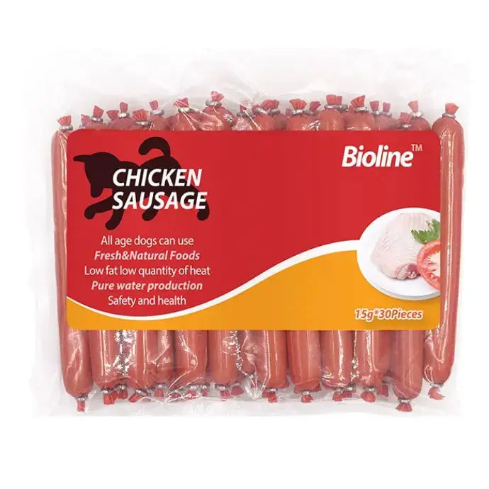 Bioline Sausage 15gx30 - Dog Treat Bioline