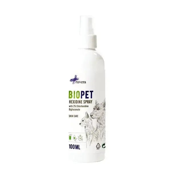 BIOPET HEXIDINE SPRAY | ANTIFUNGAL | ANTISEPTIC | ANTIBACTERIAL 100 ml Ruvera