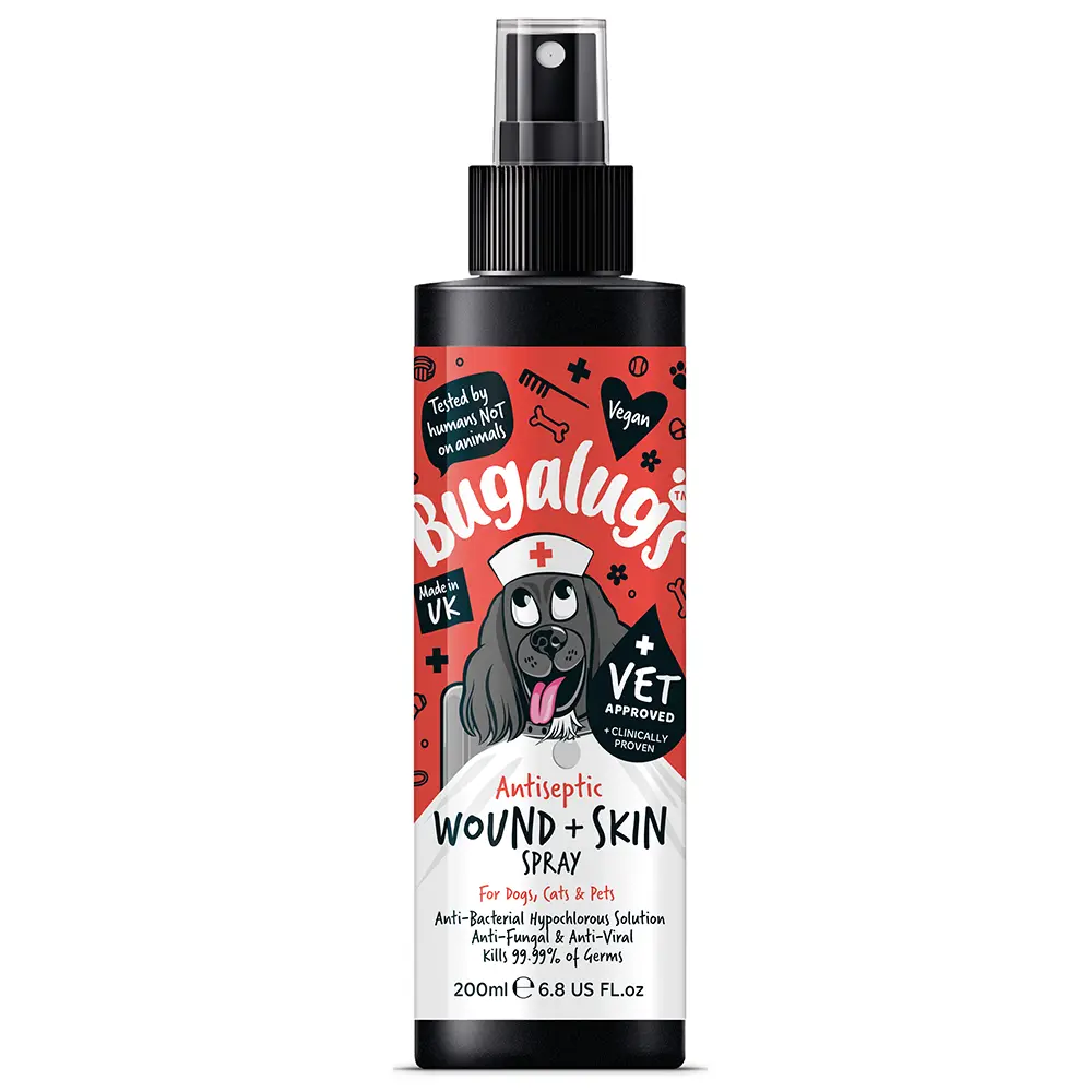 Bugalugs Antiseptic Wound & Skin Spray 200ml (6.8 Fl Oz) Petszapp