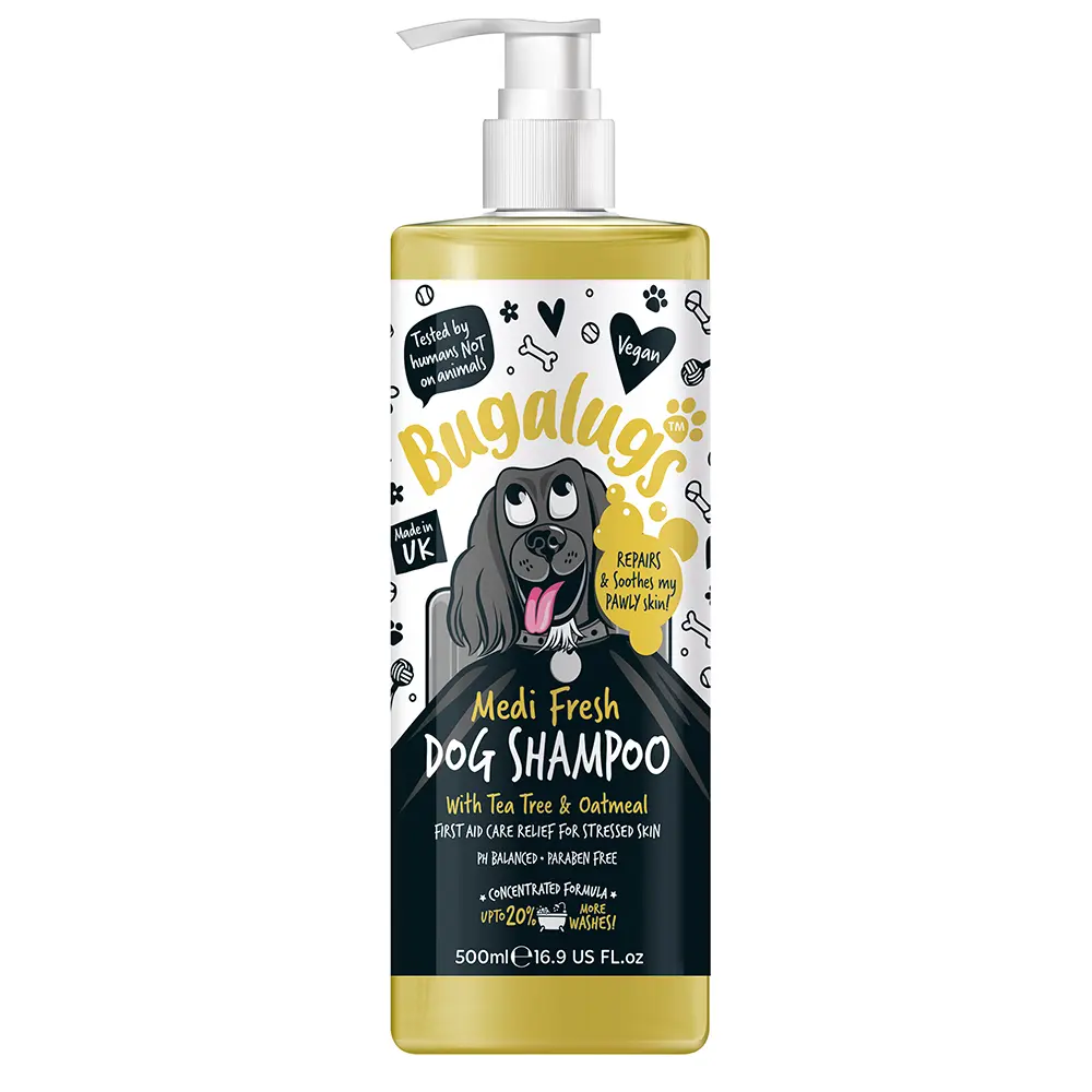 Bugalugs Medi Fresh Dog Shampoo 500ml (16.9 Fl Oz) Petszapp