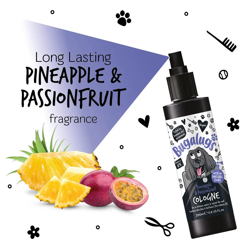 Bugalugs Pineapple & Passionfruit Cologne 200ml (6.8 Fl Oz) Petszapp