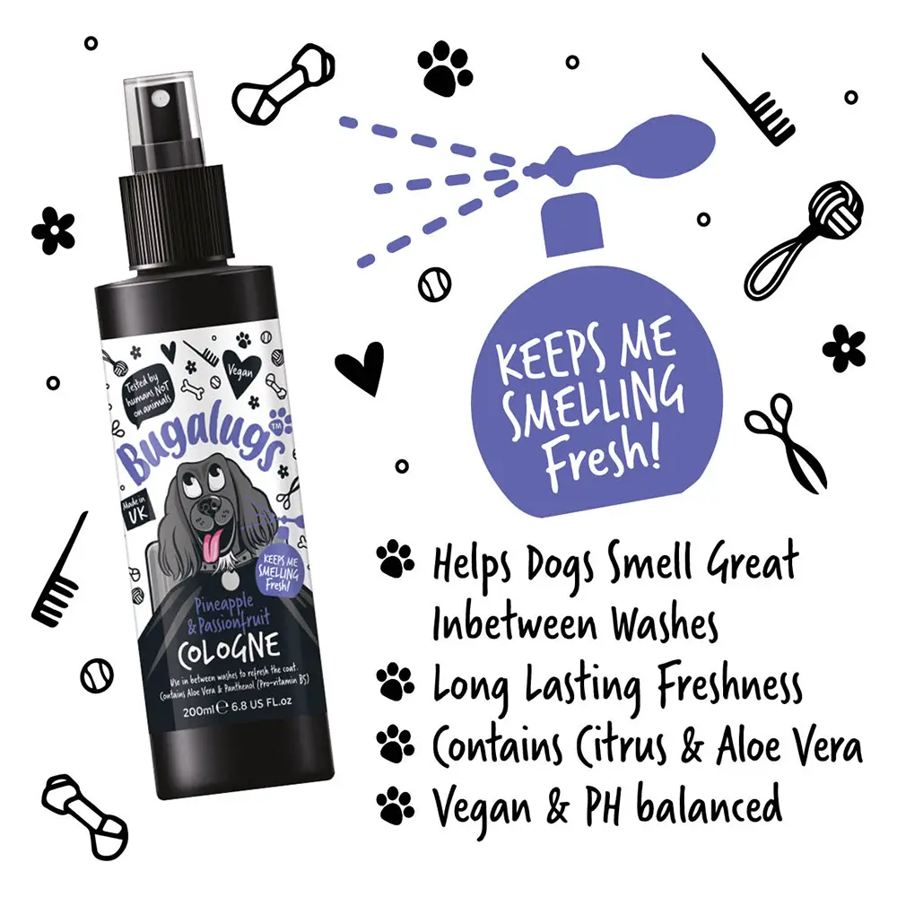 Bugalugs Pineapple & Passionfruit Cologne 200ml (6.8 Fl Oz) Petszapp