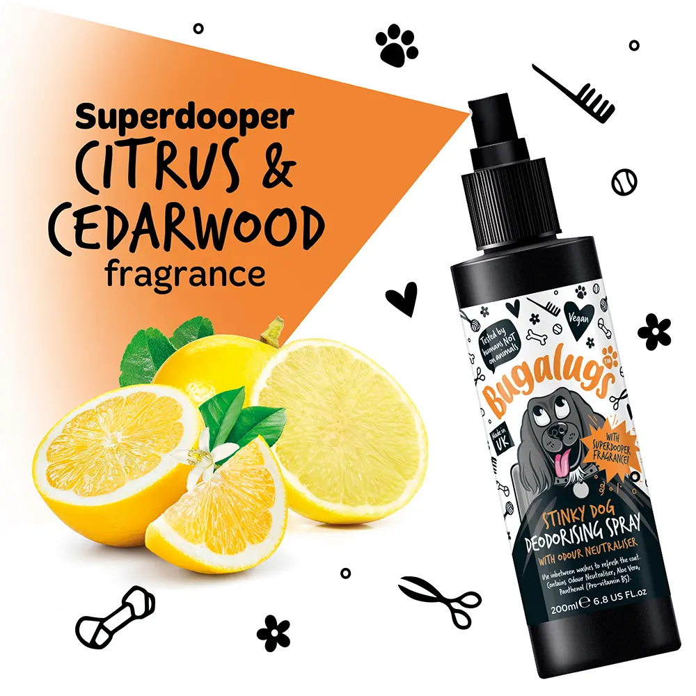 BUGALUGS STINKY DOG DEODORISING SPRAY 200ML BUGALUGS