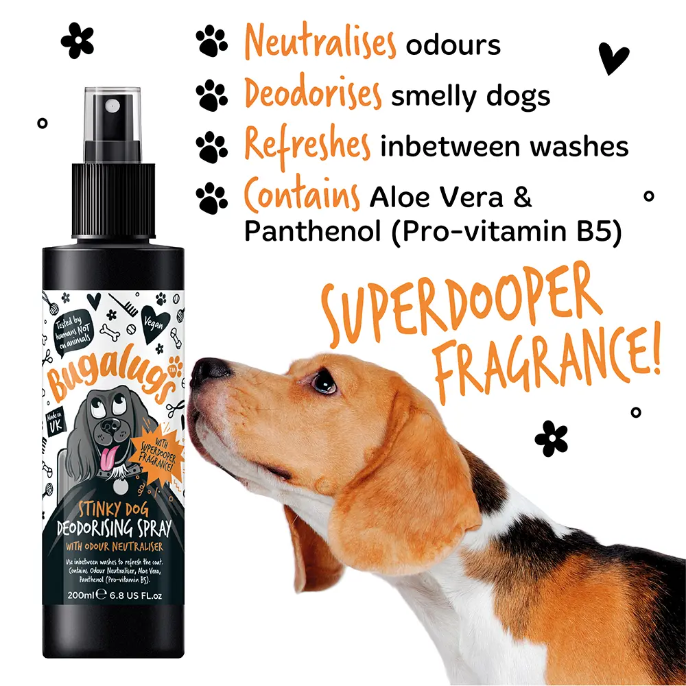 BUGALUGS STINKY DOG DEODORISING SPRAY 200ML BUGALUGS
