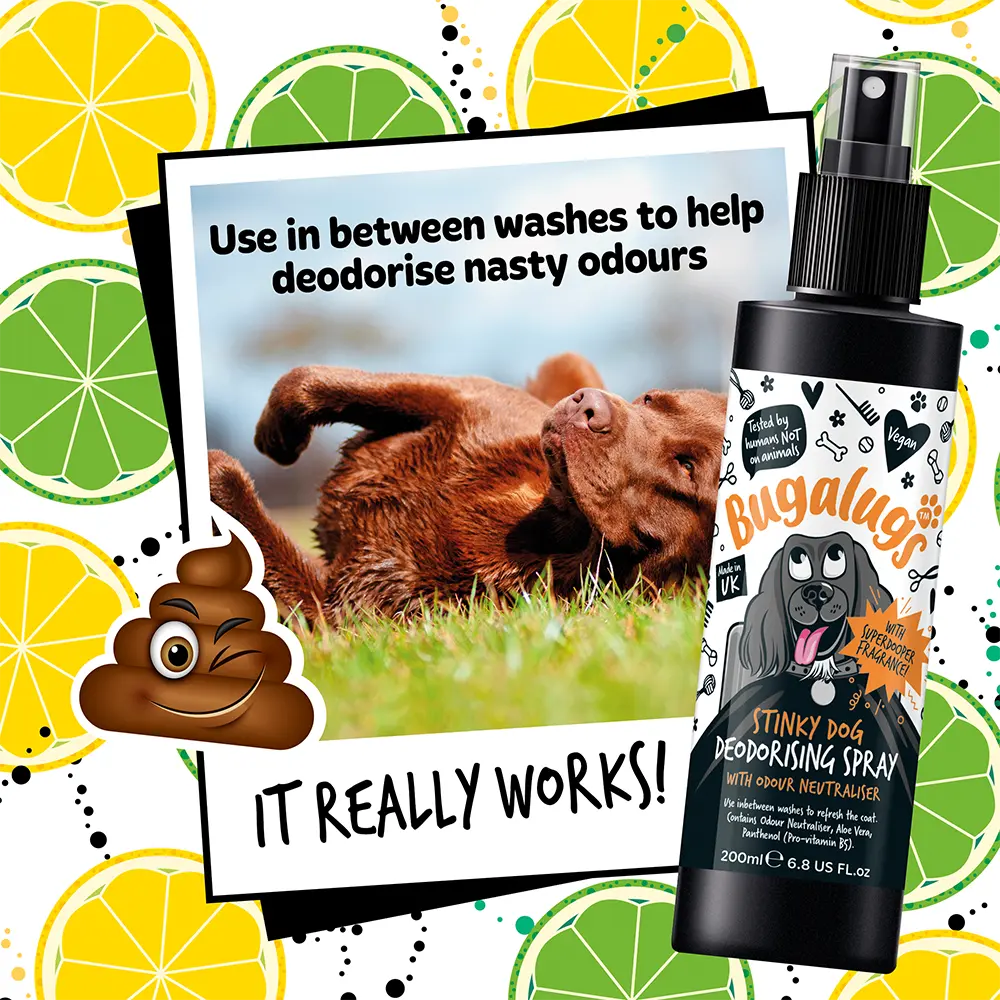 BUGALUGS STINKY DOG DEODORISING SPRAY 200ML BUGALUGS