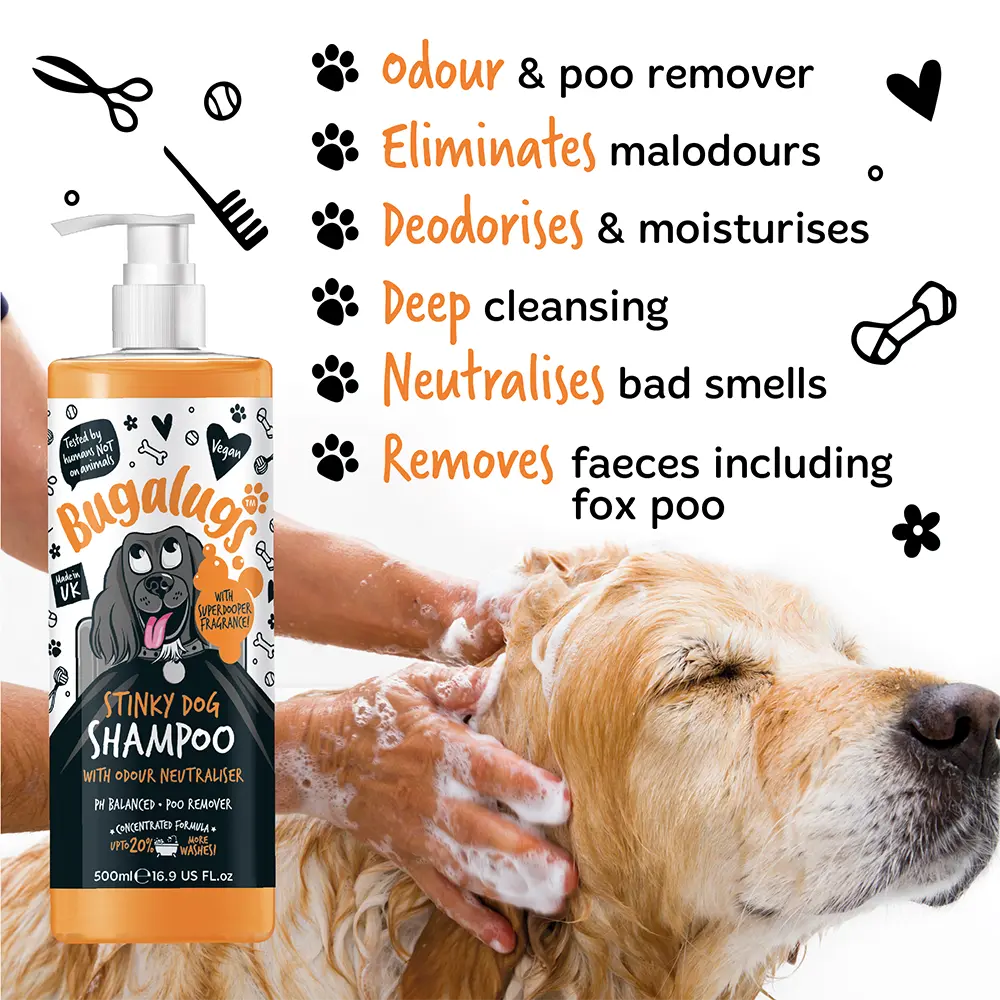 BUGALUGS STINKY DOG SHAMPOO 500ML BUGALUGS