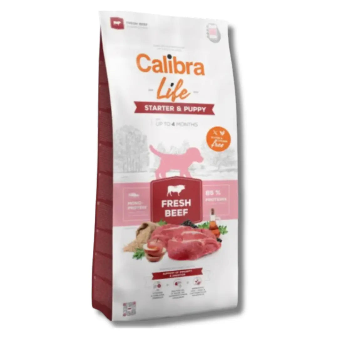 CALIBRA DOG LIFE STARTER & PUPPY FRESH BEEF 2.5KG Calibra