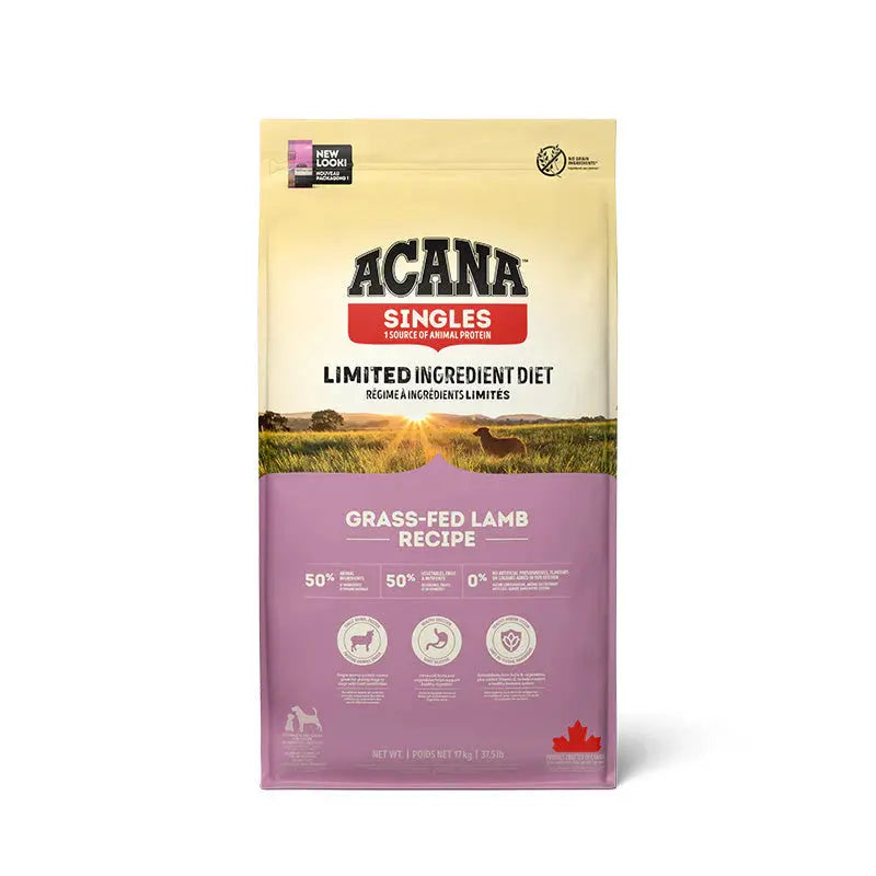 ACANA LIMITED INGREDIENT DIET GRASS FED LAMB DRY DOG FOOD ACANA