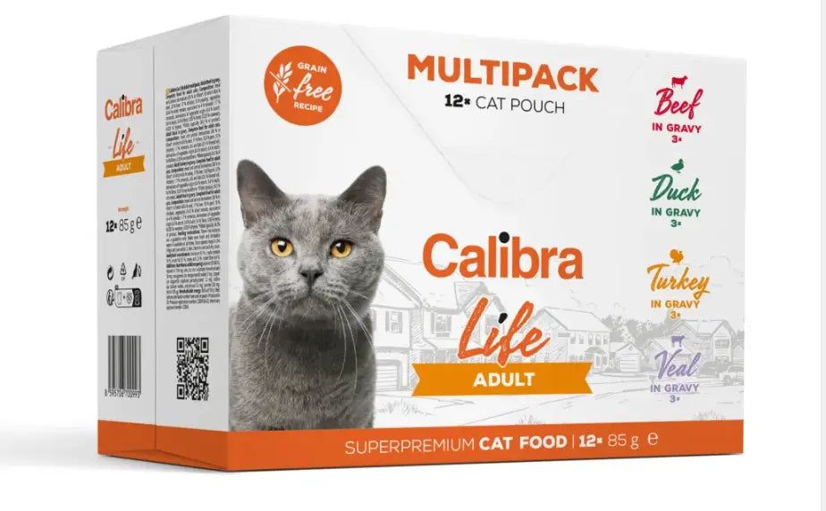 Calibra Cat Life Pouch Adult Multipack 12x85g Petszapp