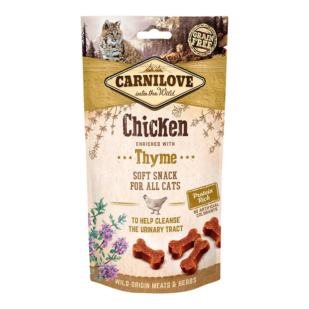 Carnilove Chicken enriched with Thyme Soft Snack for Cats 50g Petszapp