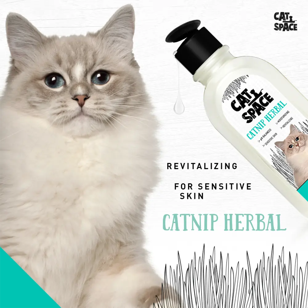 CAT SPACE CATNIP HERBAL CAT SHAMPOO 300ML CAT SPACE