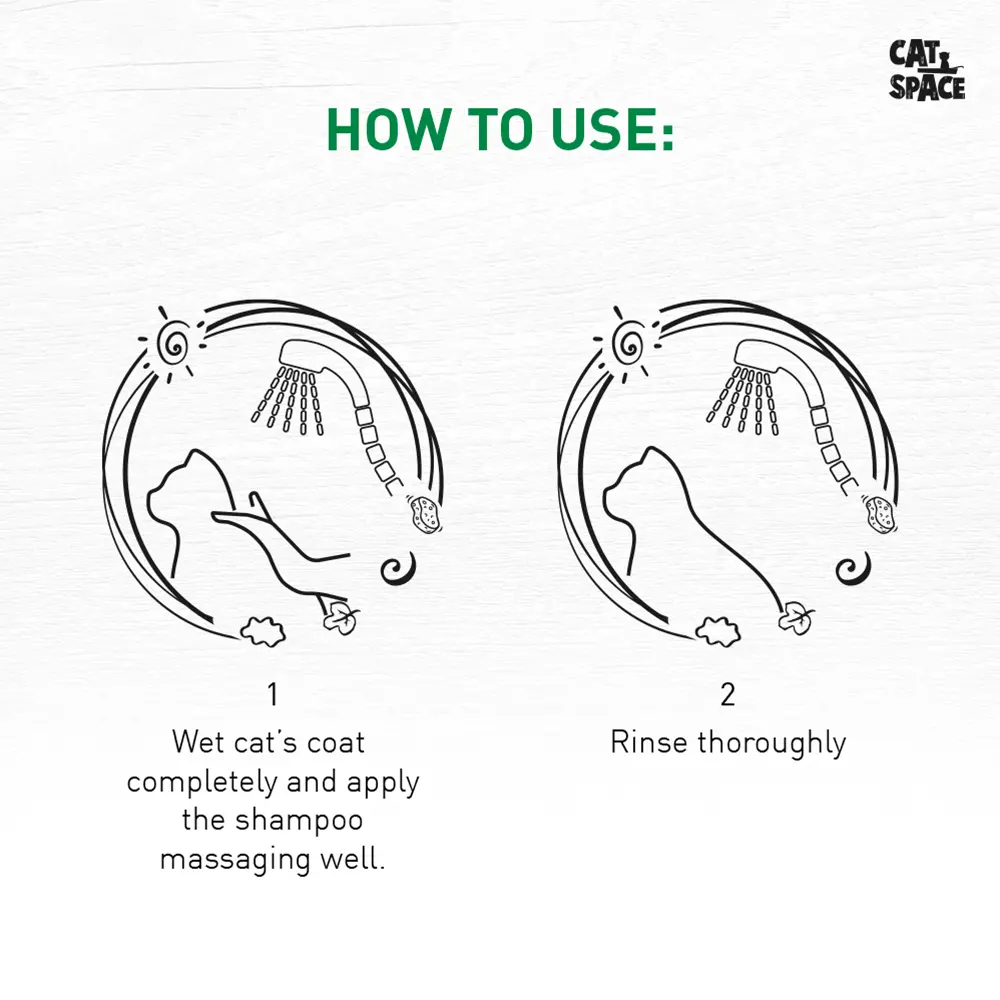CAT SPACE CATNIP HERBAL CAT SHAMPOO 300ML CAT SPACE