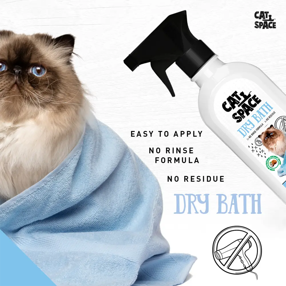 CAT SPACE DRY BATH CAT SHAMPOO 500ML CAT SPACE