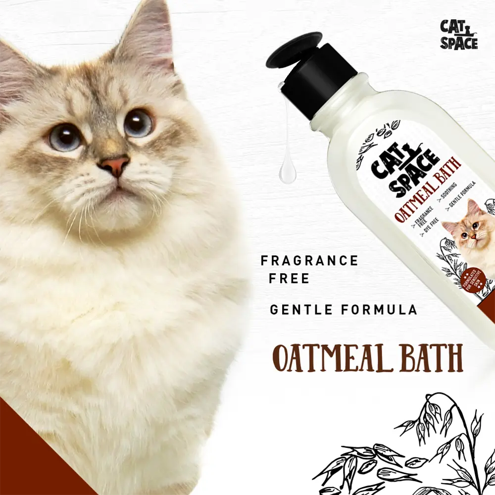CAT SPACE OATMEAL BATH CAT SHAMPOO 300ML CAT SPACE