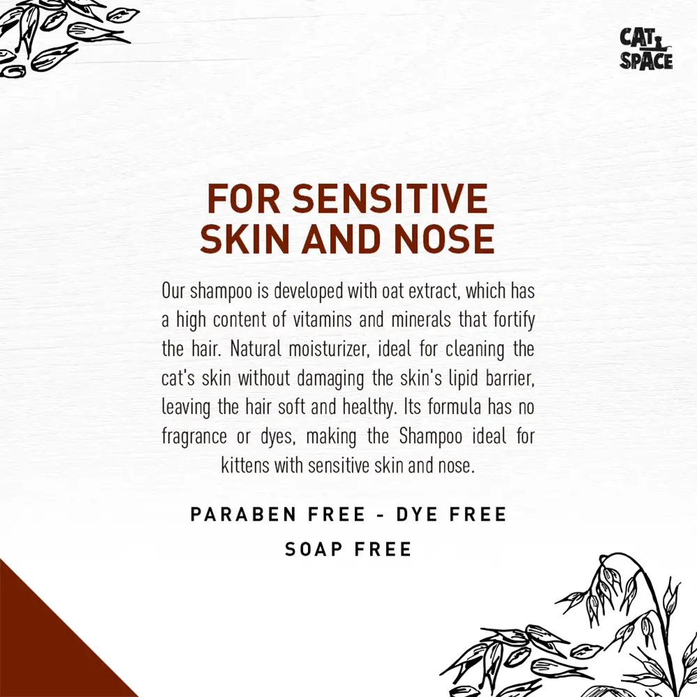 CAT SPACE OATMEAL BATH CAT SHAMPOO 300ML CAT SPACE