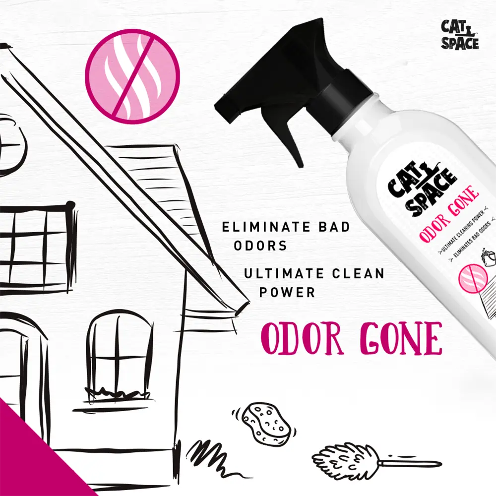 CAT SPACE ODOR GONE SPRAY 500ML CAT SPACE