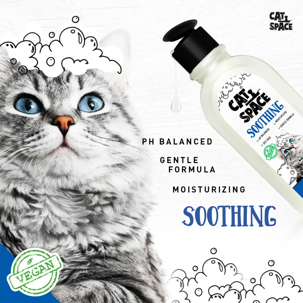 CAT SPACE SOOTHING CAT SHAMPOO 300ML CAT SPACE