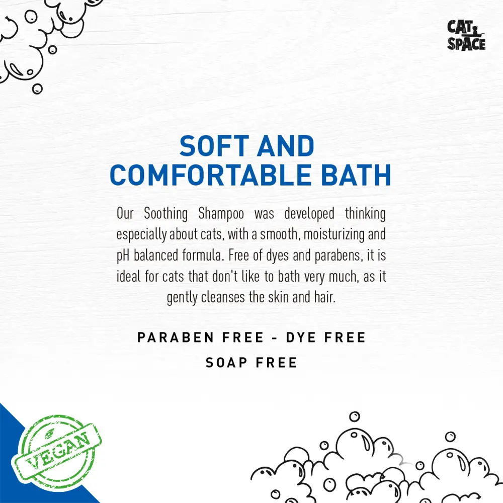 CAT SPACE SOOTHING CAT SHAMPOO 300ML CAT SPACE