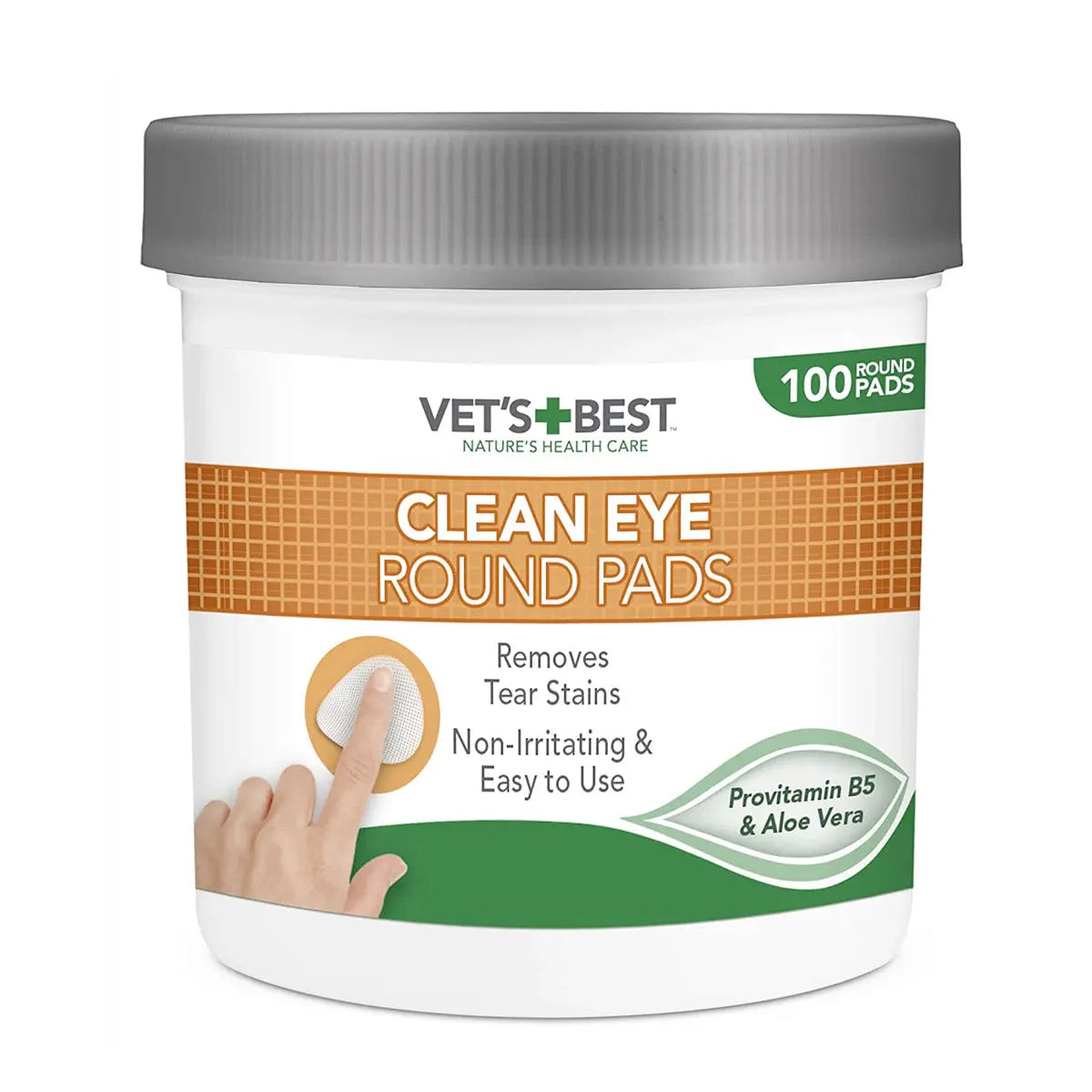 VET'S BEST CLEAN EYE ROUND PADS 100 PADS VET'S BEST