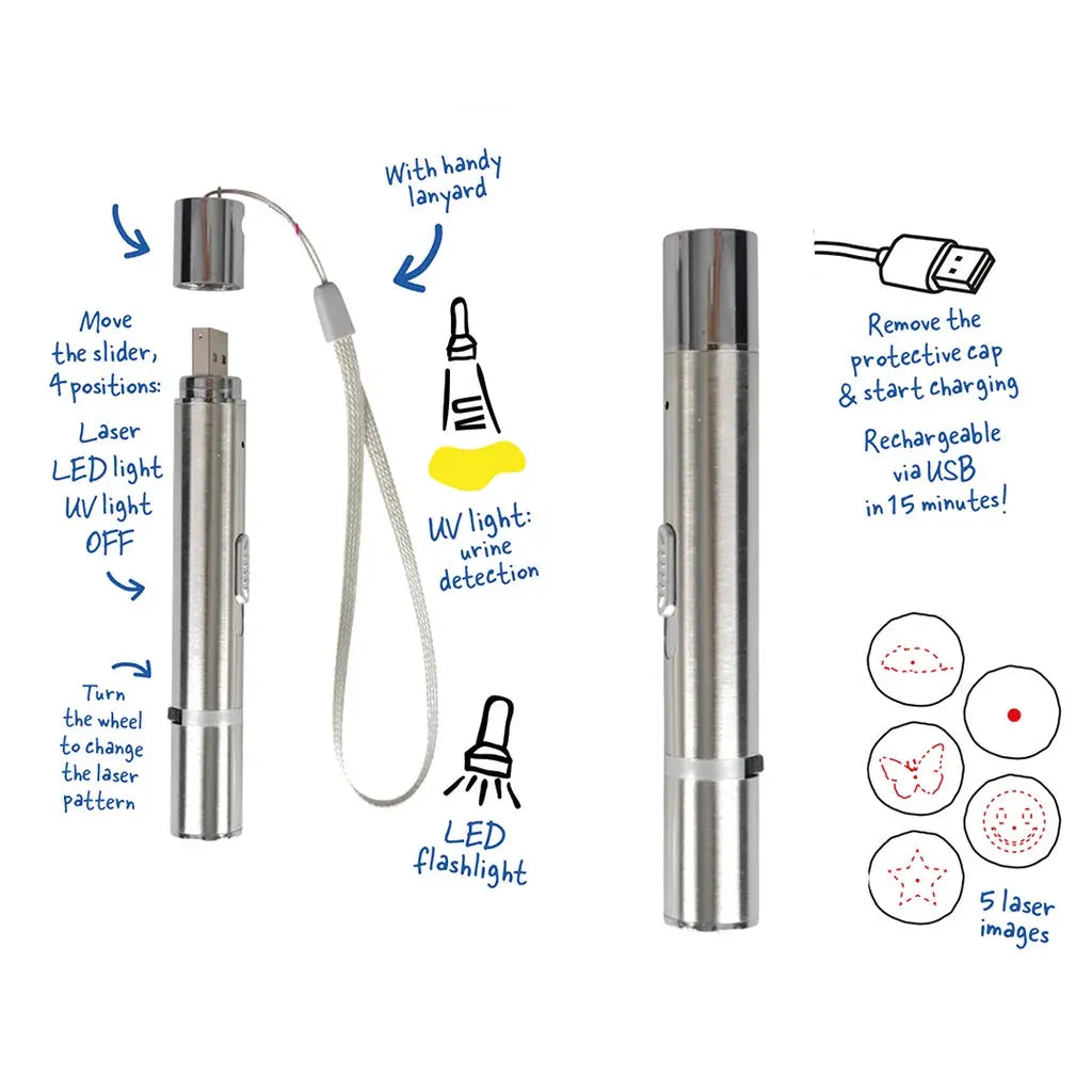 DUVO+ 7in1 LASER CAT TOY (URINE DETECTION) Duvo+