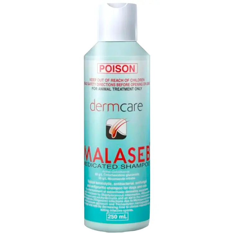 DERMCARE MALASEB MEDICATED PET SHAMPOO FOR DOGS & CATS 250 ML Dermcare