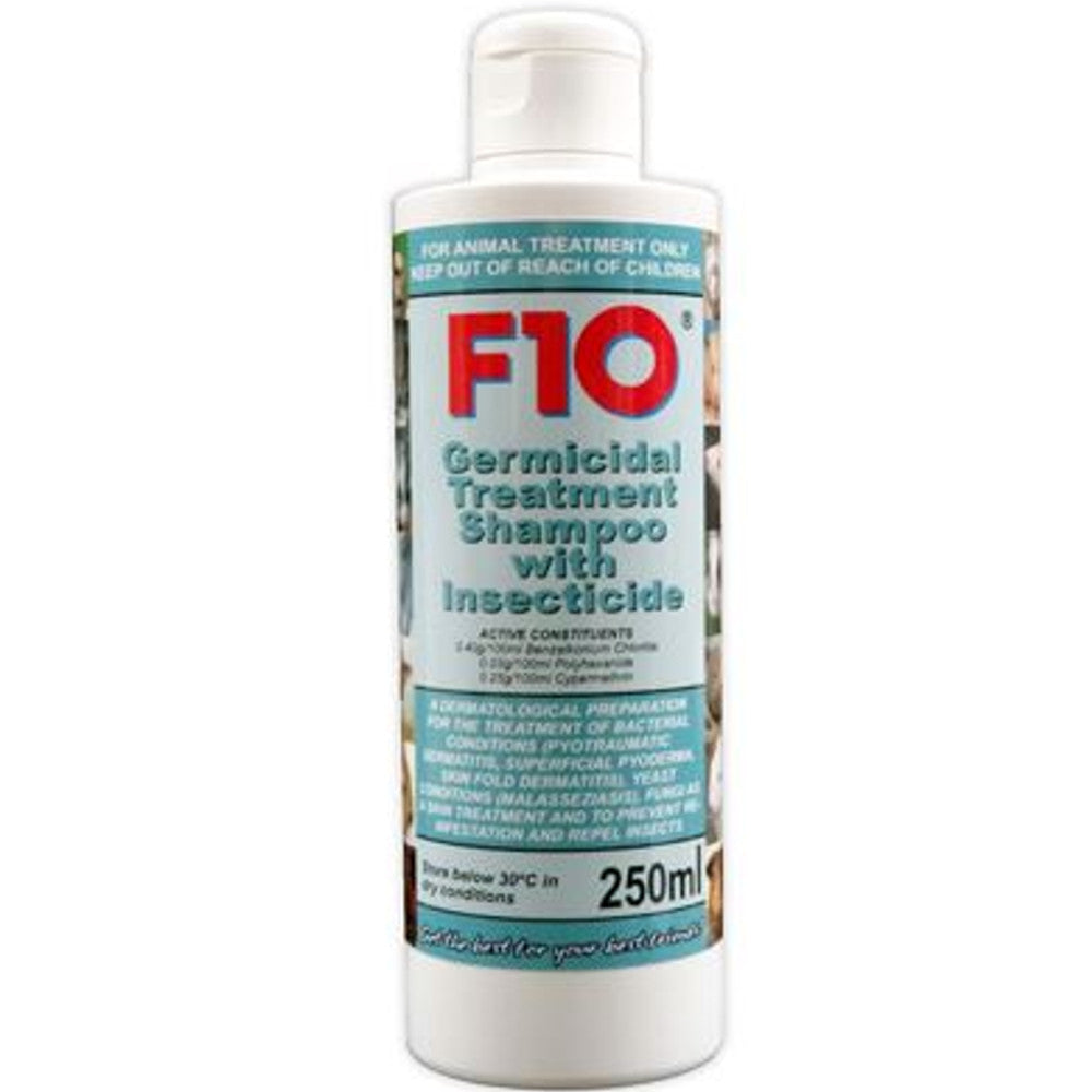 F10 GERMICIDAL TREATMENT SHAMPOO WITH INSECTICIDE FOR ANIMAL 250 ML F10