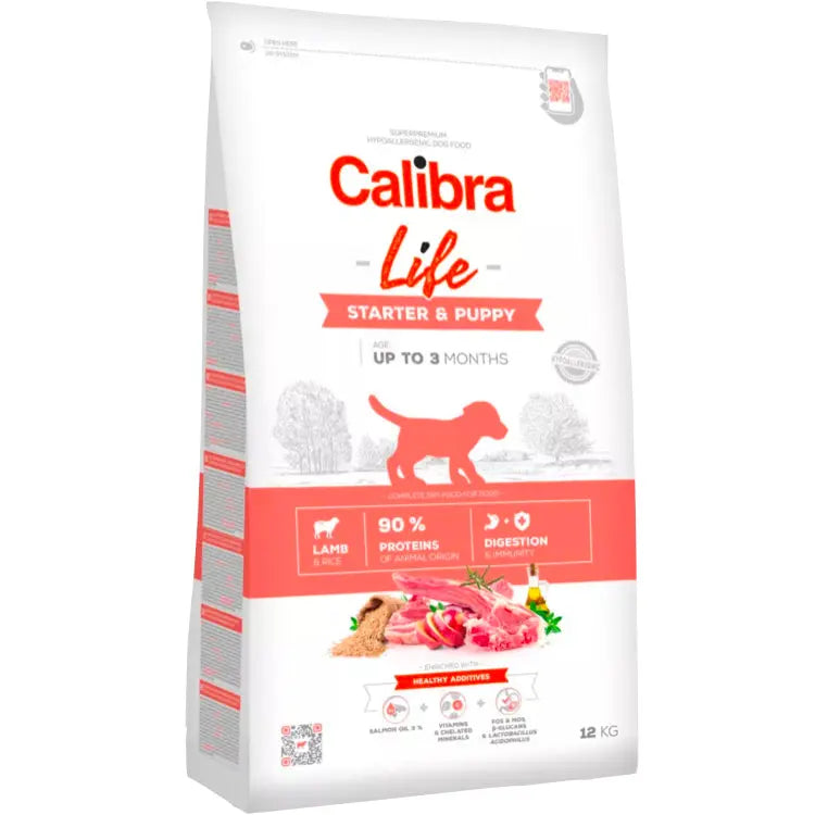 CALIBRA LIFE STARTER & PUPPY LAMB DRY DOG FOOD Calibra