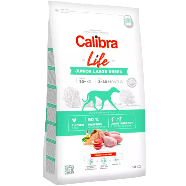 CALIBRA DOG LIFE JUNIOR LARGE BREED DRY DOG FOOD Calibra