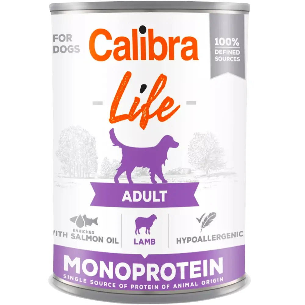 CALIBRA DOG LIFE CAN ADULT LAMB WET FOOD 400 GM Calibra