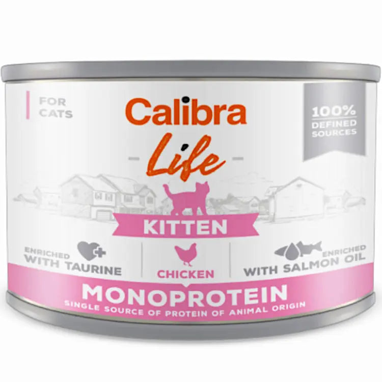 CALIBRA CAT LIFE CAN KITTEN CHICKEN WET FOOD 200 GM Calibra