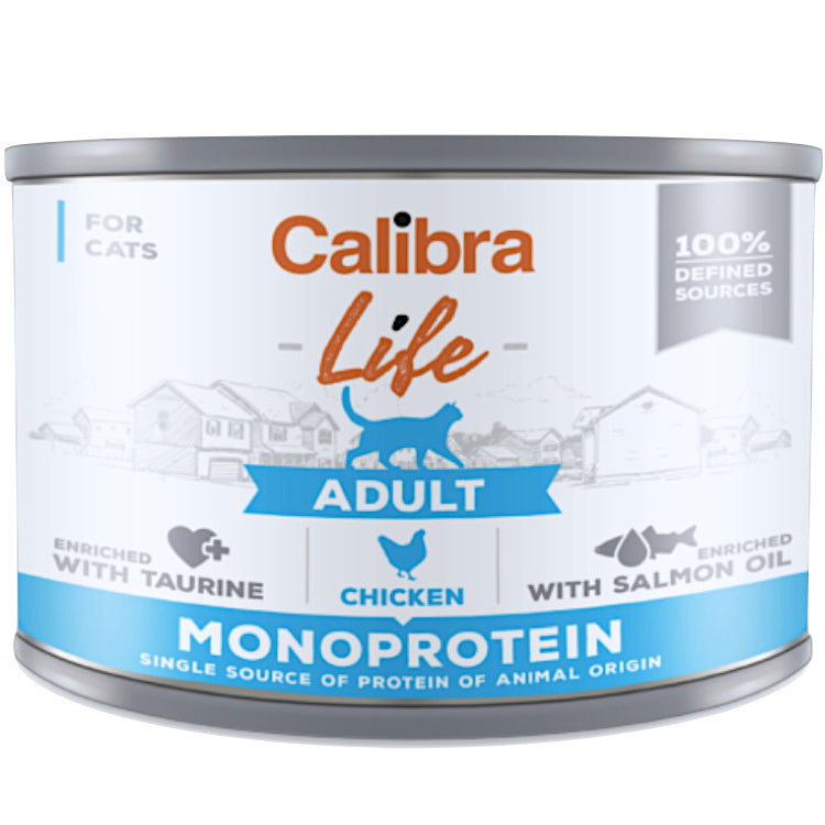 CALIBRA CAT LIFE CAN ADULT WET FOOD 200 GM Calibra