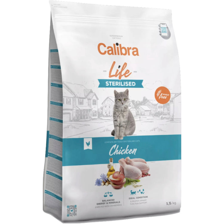 CALIBRA CAT LIFE STERILISED CHICKEN DRY FOOD Calibra