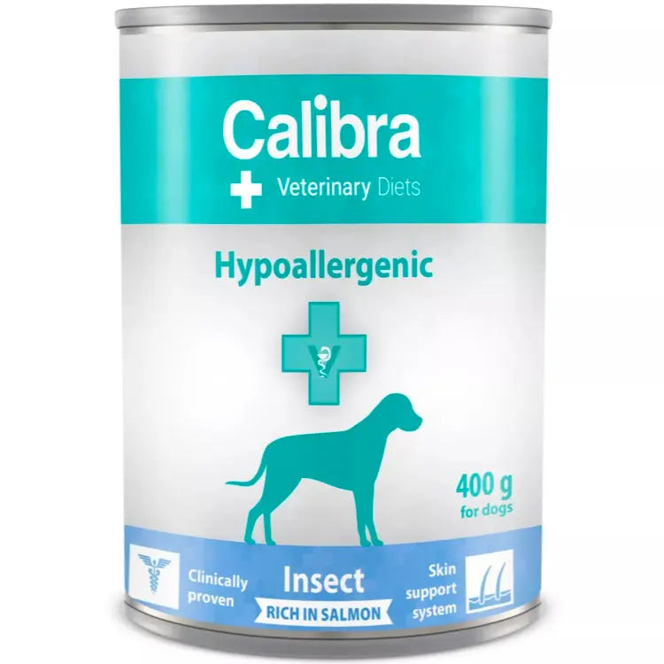 CALIBRA VD CANS DOG HYPOALLERGENIC INSECT & SALMON 400G Calibra