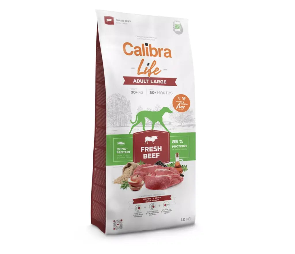 Calibra Dog Life Adult Large Fresh Beef 12kg Calibra