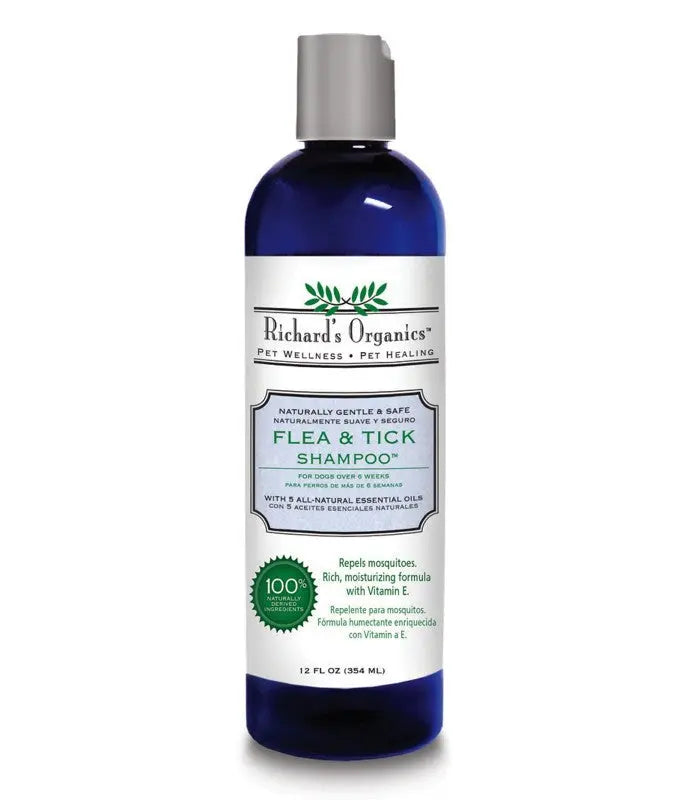 SYNERGY LABS RICHARD ORGAQNIC FLEA & TICK SHAMPOO DOG 354ML SYNERGY LABS