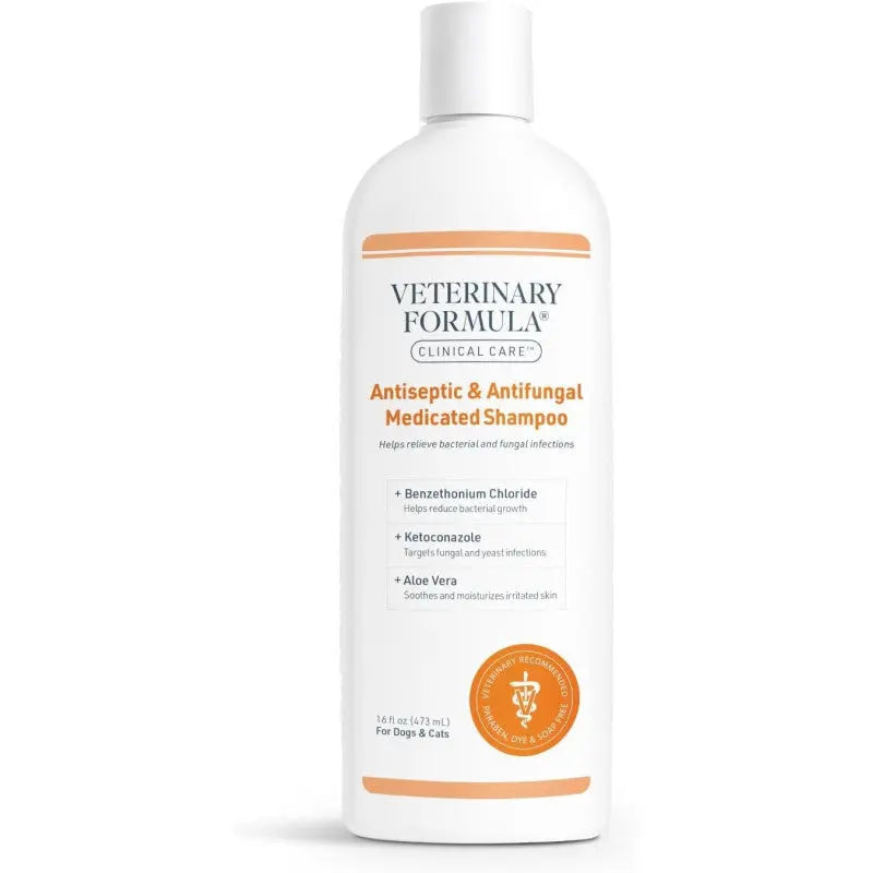 SYNERGY LABS VFCC ANTISEPTIC & ANTIFUNGAL MEDICIATED SHAMPOO FOR DOGS & CATS 473ML SYNERGY LABS